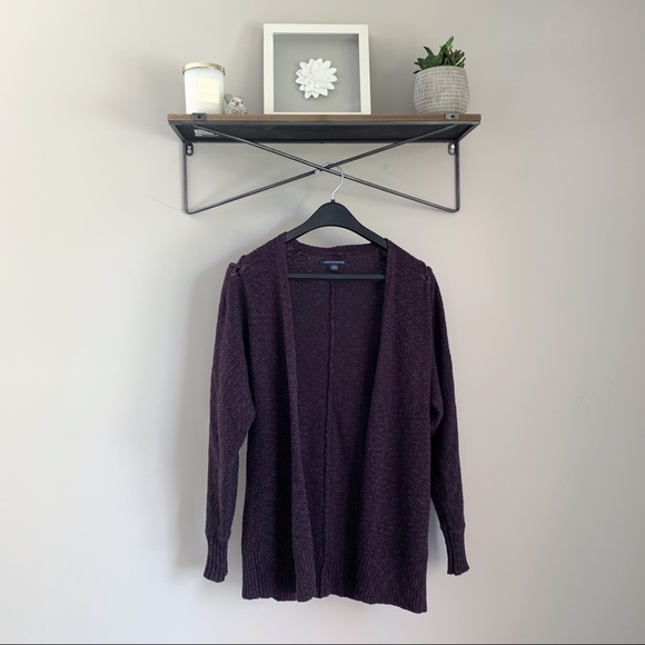 AE // Lace-Up Shoulder Open Cardigan - Picture 5 of 9